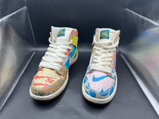 (8) Thomas Campbell x SB Nike Dunk High What The