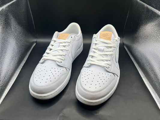 (11.5) Jordan 1 Retro Low OG Premium White Vachetta